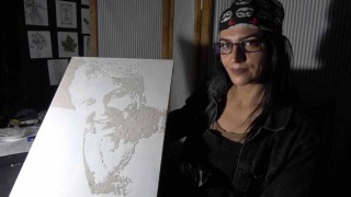 Cesedi yakılan kadının küllerinden portresi yapıldı