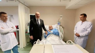 Cumhurbaşkanı Aliyev, Binali Yıldırım ve Şamil Ayrımı hastanede ziyaret etti