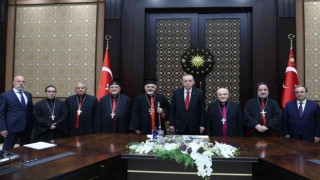 Cumhurbaşkanı Erdoğan, Süryani Katolik Patriğini kabul etti