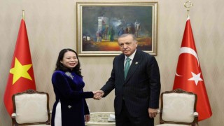 Cumhurbaşkanı Erdoğan, Vietnam Cumhurbaşkanı Yardımcısı Vo Thi Anh Xuan ile görüştü