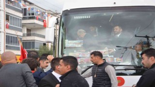 Cumhurbaşkanı Erdoğana coşkulu karşılama