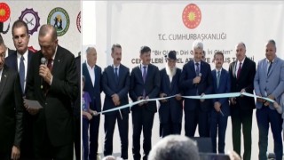 Cumhurbaşkanı Erdoğanın telekonferansla bağlandığı törenle Kemah Zeynal Karakoç Cem ve Kültür Evi açıldı