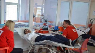 Cumhuriyet Başsavcısı Burak Olgun kan bağışında bulundu