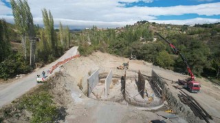 Demirci AATde betonarme imalatlar devam ediyor