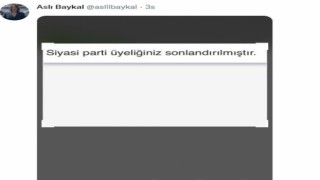 Deniz Baykalın kızı Aslı Baykal CHPden istifa etti