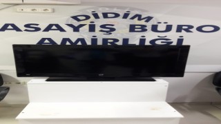 Didimdeki televizyon hırsızları polis engeline takıldı