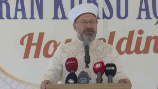Diyanet İşleri Başkanı Erbaş: “Kuran kurslarında vatanını, milletini ve dinini seven gençler yetiştireceğiz”