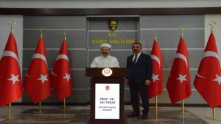 Diyanet İşleri Başkanı Erbaş, Siirt Valisi Hacıbektaşoğlunu ziyaret etti