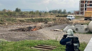 Düzcede doğal gaz boru hattında patlama meydana geldi