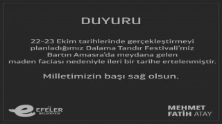 Efelerde Dalama Tandır Festivali ertelendi