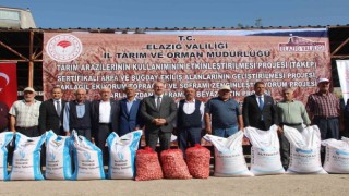 Elazığda çiftçiye 6 buçuk milyon liralık hibeli tohum desteği