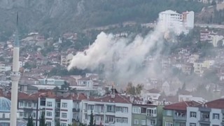 Elektrikli ısıtıcıdan çıkan yangında can verdi, dumanlar Amasyayı sardı