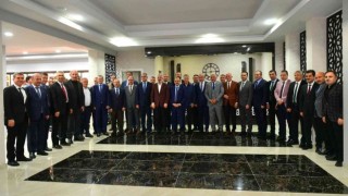 Emekli olan Trabzon Emniyet Müdürü Kenan Aydoğan için veda yemeği