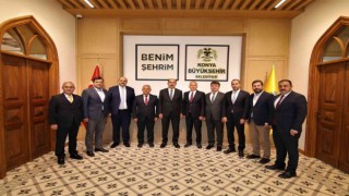 Enerji Kentleri Birliği Üyesi Belediye Başkanları Başkan Altayı ziyaret etti