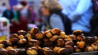 Erzincanda kışın habercisi kestaneciler ocaklarını yaktı