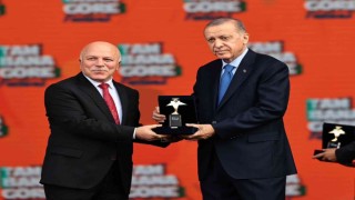 Erzurumun zirve projelerine Cumhurbaşkanı Erdoğandan ödül