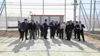 Eskişehir ve Konya protokolü Mahmudiyede bulunan jeotermal serada buluştu