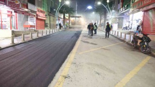 Fatih Caddesine 560 ton asfalt serildi