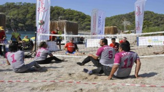 Fethiyede 3. Spor Festivali Açık Su Yüzme Yarışı yapıldı