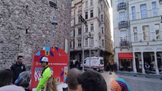 Galata Kulesinde korkunç olay: Genç adam düşerek öldü