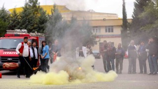GAÜN personeline yangın eğitimi