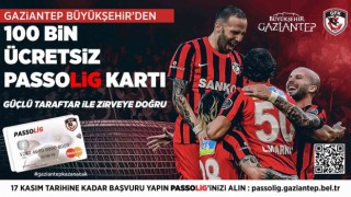 Gaziantep FK taraftarlarına 100 bin adet ücretsiz passolig kartı