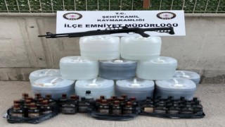 Gaziantepte 400 litre sahte alkol ele geçirildi