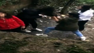 Genç kızı dövüp, saçından tutup sürüklediler