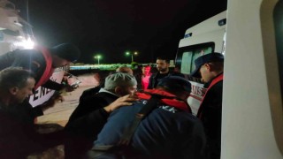 Gökçeadada rahatsızlanan vatandaş tahliye edildi