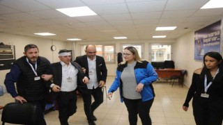 Gölcükte afet tatbikatı yapıldı