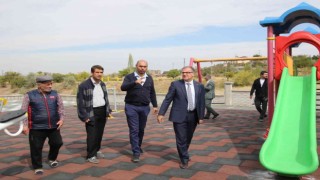 Hacılarda güneş enerjisiyle aydınlanacak yeni parklar inşa ediliyor