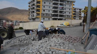 Hakkari begonit taşlarla süsleniyor