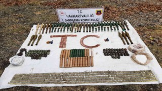 Hakkaride çok sayıda mühimmat ele geçirildi