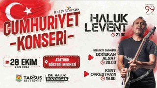 Haluk Levent 28 Ekimde Tarsusta