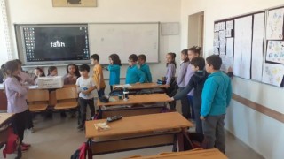 Hisarcık Atatürk İlkokulunda sınıf başkanlığı seçimi