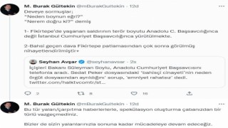 İçişleri Bakan Müşaviri Gültekinden gazeteci Avşarın iddialarına yanıt: “Sizin yalanlarınızla sonuna kadar mücadeleye devam edeceğiz”