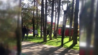 İki grup arasındaki kavga cep telefonu kamerasına yansıdı