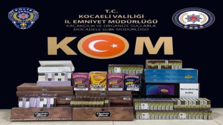 İş yerine yapılan baskında 220 paket bandrolsüz sigara ele geçirildi