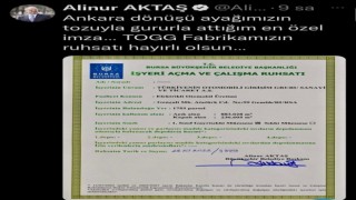 İşte TOGG Otomobil Fabrikasının ruhsatı