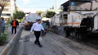 Karaköprüde asfalt yollar yenileniyor
