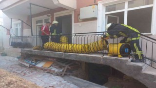 Karamanda evin çocuk odasında çıkan yangın korkuttu