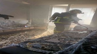 Kastamonuda bir binanın 12nci katında çıkan yangını itfaiye söndürdü