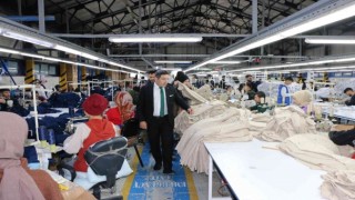 Kaymakam Özçelikten tekstil atölyesine ziyaret