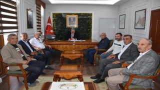 Kaymakam Sağlam, muhtarları günlerinde ağırladı