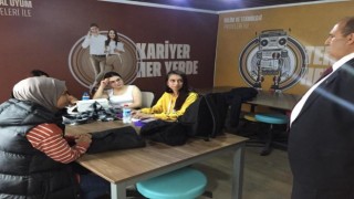 Kaymakam Ünaldan gençlik merkezine ziyaret