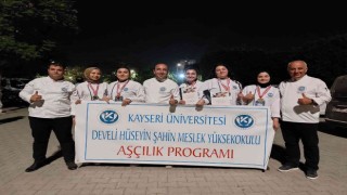 KAYÜ Aşçılık Öğrencileri 3 Kategoride Altın Madalya Kazandı
