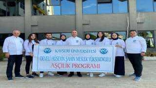 KAYÜ aşçılık programı öğrencileri, Mersinden ödülle döndü