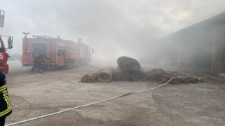 Kereste fabrikasında yangın