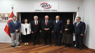 KKTC Büyükelçisi Korukoğlundan ATO Başkanı Barana ziyaret
