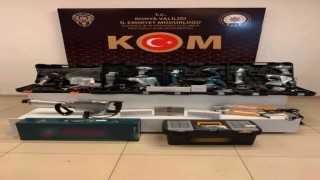 Konyada gümrük kaçağı elektronik eşya ele geçirildi